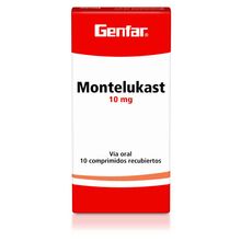 Montelukast GENFAR 10 mg x10 tabletas