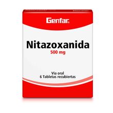 Nitazoxanida GENFAR 500 mg x6 tabletas