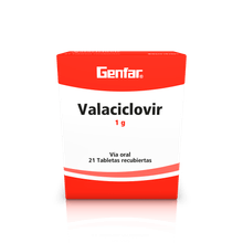 Valaciclovir GENFAR 1 g x21 tabletas recubiertas