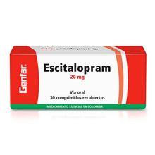 Escitalopram GENFAR 20 mg x30 tabletas