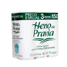 Jabón HENO DE PRAVIA natural 3 unds x150 g c/u