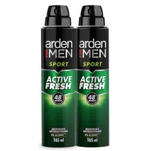 Desodorante ARDEN FOR MEN sport aerosol 2 unds x165 ml c/u