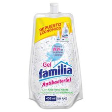 Gel FAMILIA antibacterial repuesto x405 ml