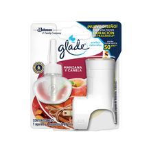 Ambientador GLADE aceite natural manzana canela gratis unidad eléctrica x21 ml