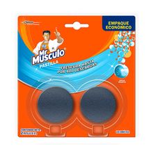 Limpiador MR MÚSCULO pastilla tanque repuesto 2 unds x40 g c/u