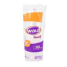 Vaso desechable WAU cristal 7 onzas x50 unds