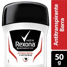 Desodorante REXONA men antibacterial invisible x50 g