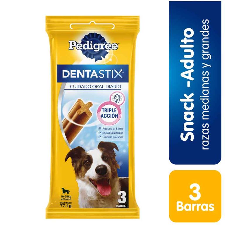 Snack Para Perro Pedigree Dentastix Adulto Razas Medianas Y Grandes X77 1 G