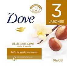 Jabón DOVE karite & vainilla 3 unds x90 g c/u