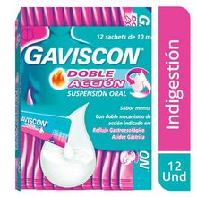 Gaviscon EVE doble acción 12 sachets x10 ml