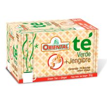 Té verde ORIENTAL jengibre x20 sobres