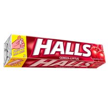 Caramelo HALLS cherry liptus x25.2 g
