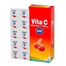 Vita C MK cereza 500mg x100 tabletas
