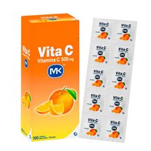 Vitamina C naranja MK 500mg x100 tabletas