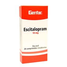 Escitalopram GENFAR 10 mg x28 tabletas
