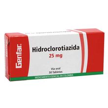 Hidroclorotiazida GENFAR 25 mg x30 tabletas