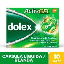 Dolex active GLAXO gel x10 tabletas