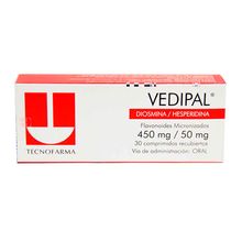 Vedipal TECNOFARMA 450mg/50mg x30 tabletas