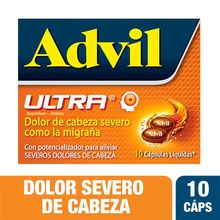 Advil ultra PFIZER x10 cápsulas