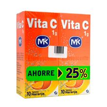 Vitamina C efervescente TECNOQUIMICAS 1 g x2 unds