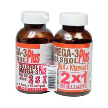 Omega 3 NATURAL FRESHLY vitamina E x50 cápsulas pague 1 lleve 2