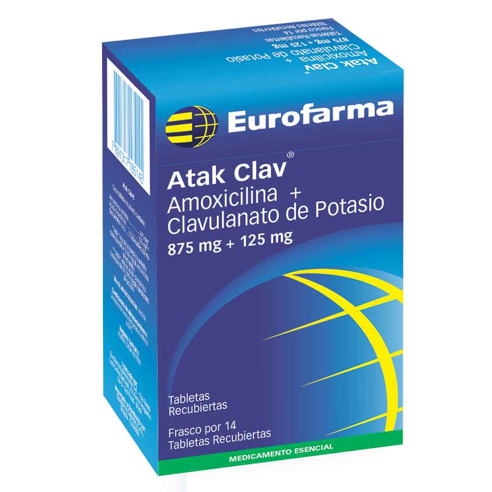 Atak clav EUROFARMA 875 mg+125 mg-Mercaldas