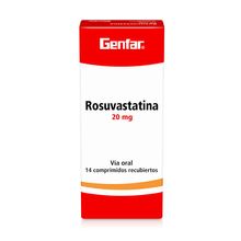 Rosuvastatina GENFAR 20 mg x14 tabletas