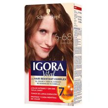 Tinte IGORA vital chocolate 2 tubos N.° 6.68