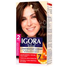 Tinte IGORA vital castaño medio 2 tubos N.° 4.0