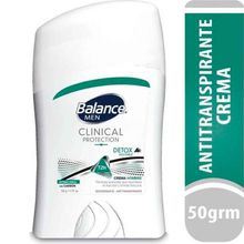 Desodorante BALANCE crema hombre clinical detox x50 g