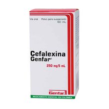 Cefalexina GENFAR suspensión 250 mg x60 ml