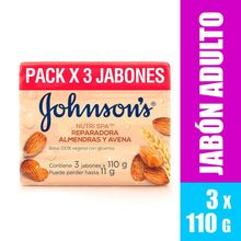 Jabón J&J adulto avena 3 unds x110 g