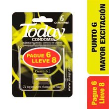 Preservativos TODAY punto G pague 6 lleve 8