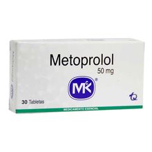 Metoprolol MK 50mg x30 tabletas