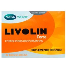 Livolin forte MEGA we care fosfolípidos con vitaminas x30 cápsulas blandas