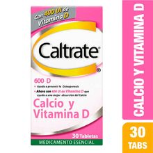 Caltrate PFIZER 600 D 400 UI x30 tabletas