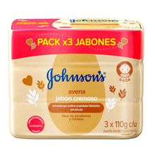 Jabón JOHNSON & JOHNSON baby avena 3 unds x110 g c/u