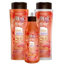 Oferta shampoo MUSS x400 ml + acondicionador control lisos 3D x 400 ml + crema para peinar x300 ml