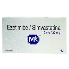 Ezetimibe / Simvastatina MK 10mg/20mg x14 tabletas