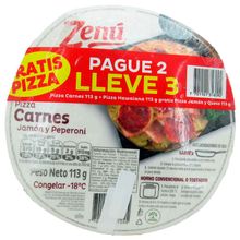 Pizza ZENÚ 2X3 surtida x113 g