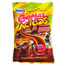 Gomas ITALO acidas-chocolate x125 g