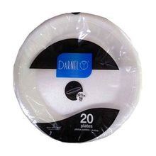 Plato icopor DARNEL 26 cm x20 unds