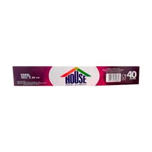 Papel aluminio HOUSE x40 mt