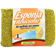 Esponja MERCALDAS dorada plata unidad 2x3