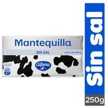 Mantequilla ALPINA sin sal x250 g