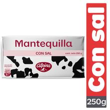 Mantequilla ALPINA con sal x250 g