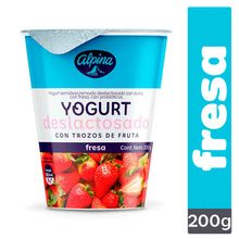 Yogurt ALPINA deslactosado fresa x200 g
