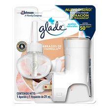 Ambientador GLADE abrazos vainilla x21 ml + unidad decorativa