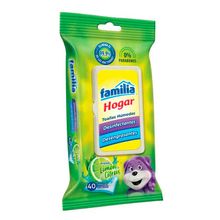 Toallas húmedas FAMILIA desinfección hogar x40 unds