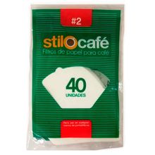 Filtro café STILO CAFÉ n.°2 x40 unds